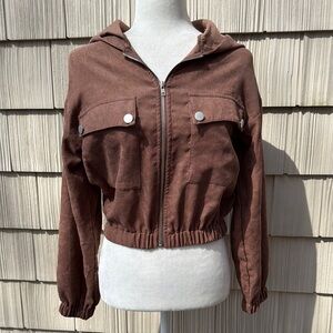 NWT Brown Light Corduroy Women's Jacket
